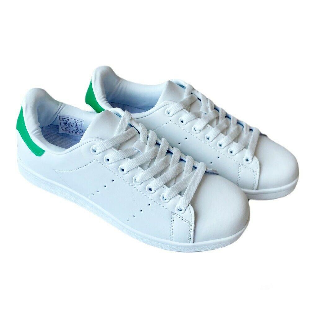 Zapatillas deportivas blancas y verdes para deporte sustainable 36-41 mujer