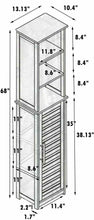 Cargar imagen en el visor de la galería, Mueble de baño Columna Armario Alto 1 Estante + 1 Puerta + 1 Estante en el Interior Stockholm
