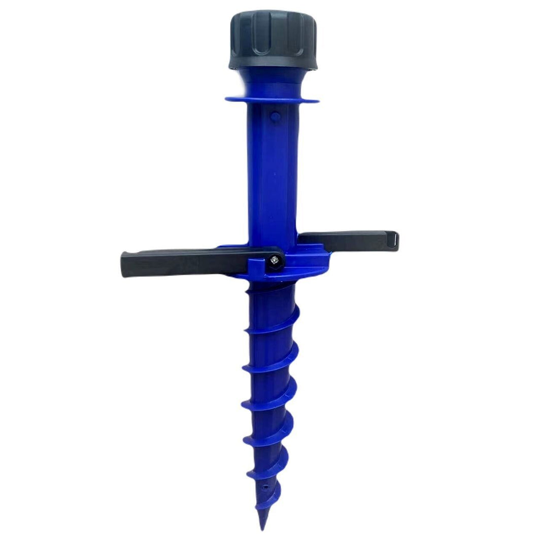 Soporte Sombrilla de Playa / Cuña Sombrilla para Palos de 2.5-40 mm, Pincho Helicoidal, Jardín, Playa