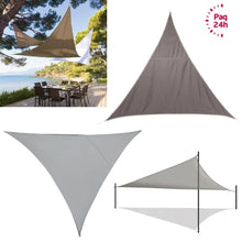 Cargar imagen en el visor de la galería, Toldo de Vela Triangular 3.6x3.6x3.6 m Beige gris + bolsa Vela Sombra exterior
