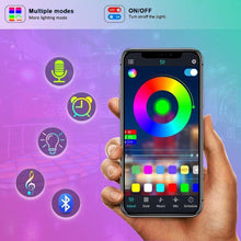 Cargar imagen en el visor de la galería, Tira LED 5050 RGB 5M Sincronización de música Bluetooth, control de aplicaciones
