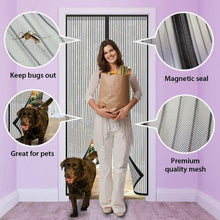 Cargar imagen en el visor de la galería, Cortina Mosquitera Para Puertas con cierre malla magnético Automático aire fresc
