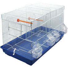 Cargar imagen en el visor de la galería, Jaula Pájaros Metal con Comedero Bebedero Saltador Jaula Materia Metal Color envia al Azar 59x32x47 cm
