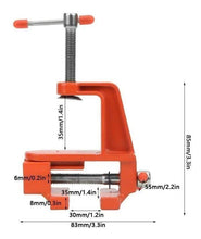 Cargar imagen en el visor de la galería, Mini mordaza de mesa giratoria ajustable Abrazadera de mesa para banco trabajo
