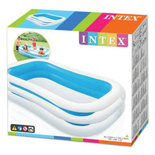 Cargar imagen en el visor de la galería, PISCINA HINCHABLE FAMILIAR 770 L-262X175X56 CM JARDIN VERANO
