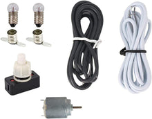 Cargar imagen en el visor de la galería, Kir electrico escolar tecnologia con cables bombillas portalamparas interruptor
