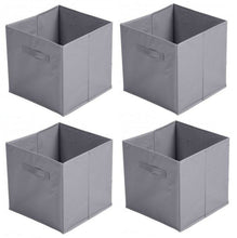 Cargar imagen en el visor de la galería, Pack 4 Cubos de almacenaje TNT 31x31x31cm para estanteria caja cuadrado plegable
