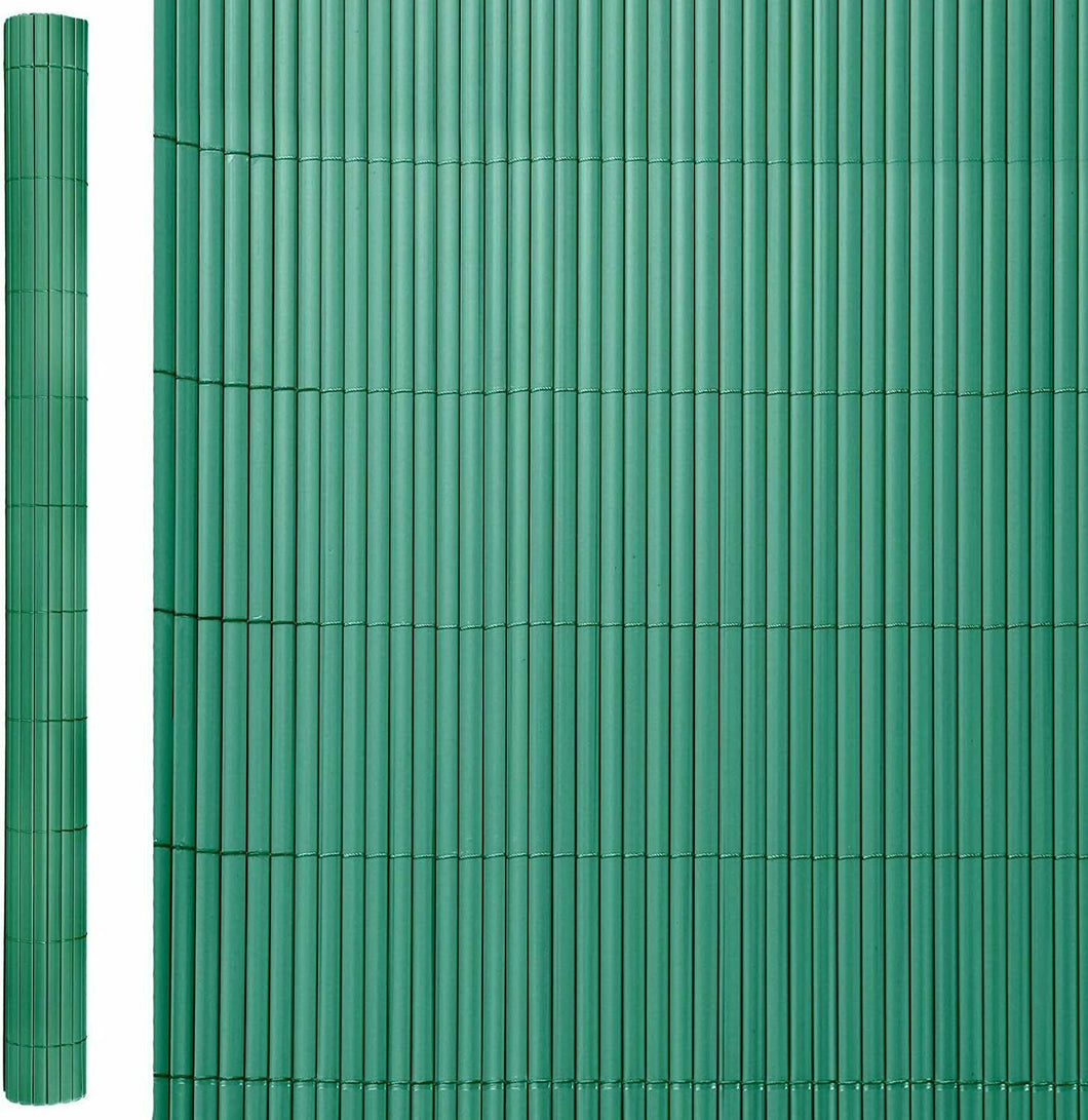 Cañizo Artificial de ocultación para jardín, Verde, 300x100x20 cm