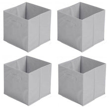 Cargar imagen en el visor de la galería, Pack 4 Cubos de almacenaje TNT 31x31x31cm para estanteria caja cuadrado plegable
