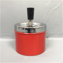 Cargar imagen en el visor de la galería, Cenicero Giratorio Redondo en Set de 2 Rojo y Negro Cenicero Presión Cigarrilo
