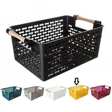Cargar imagen en el visor de la galería, 2x Cestos plástico con Asas para Almacenamiento, organizacion para baño, cocina
