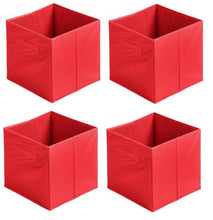 Cargar imagen en el visor de la galería, Pack 4 Cubos de almacenaje TNT 31x31x31cm para estanteria caja cuadrado plegable
