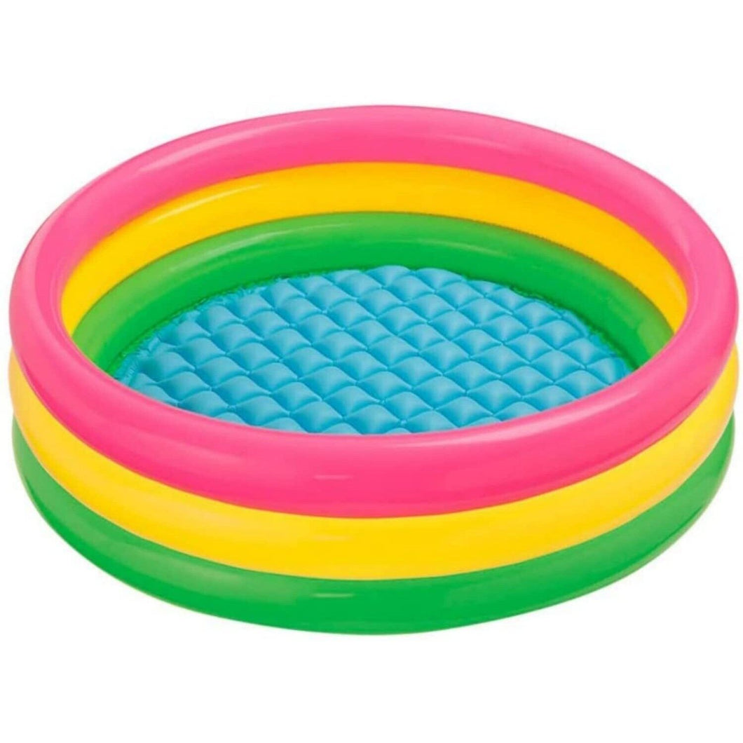 Piscina infantil hinchable 3 anillos con Fundo Alcochado 152X30cm