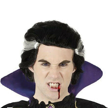 Cargar imagen en el visor de la galería, Peluca Monstruo Mechas Blancas negro Halloween Carnaval Accesorio
