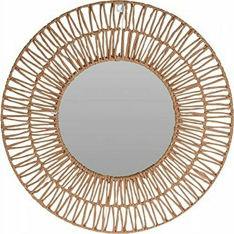 Esoejo Redondo Caren Rafia Natural 50CM Decoracion Para Entrada Casa Dormitorio