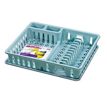 Cargar imagen en el visor de la galería, Escurreplatos Rectangular Con Bandeja Anti Goteo plástico 48x37.5x10 cm cocina

