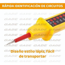 Cargar imagen en el visor de la galería, Comprobador de circuitos eléctricos negro juego lapiz de prueba 3 funciones
