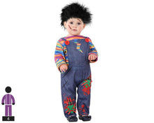 Cargar imagen en el visor de la galería, Disfraz Muñeco sangrieto-Infantil NIño/ Bebé Infantil para Fiesta Halloween Carnaval

