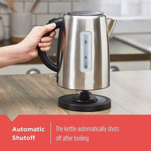 Cargar imagen en el visor de la galería, Hervidaor eléctrico 2200 W 1,7 L inalámbrico iluminación LED acero inox
