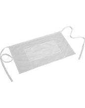 Cargar imagen en el visor de la galería, Delantal corto de cocina professional 40 x 70 cm cocinero talla unica negro y blanco
