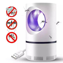 Cargar imagen en el visor de la galería, Mata insectos lampara electrica USB 5W con luz UV silencioso envolvente succión
