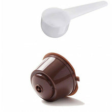 Cargar imagen en el visor de la galería, 5 Cápsulas Café Recargable Compatible con Maquina Nespresso, Cápsulas Filtros de Café Recargable Reutilizable con Cuchara y Cepillo - QUTTIN
