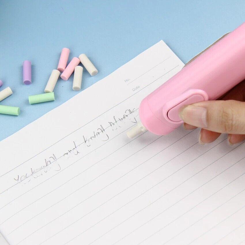 Goma borrar eléctrica lápiz para niños automático escribir dibujar pil –  Maxia Market