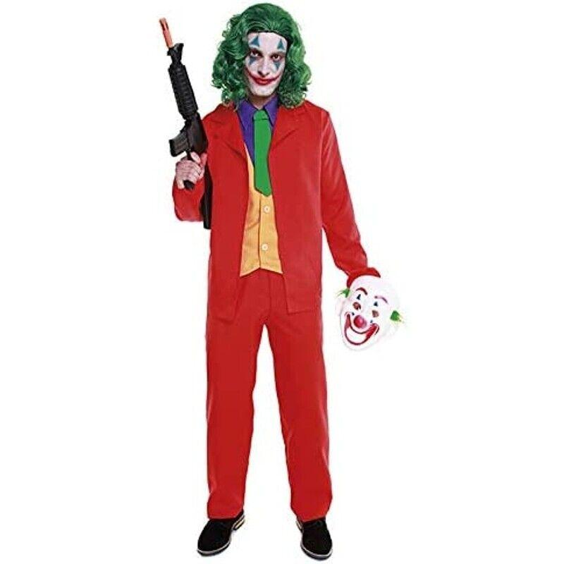 Disfraz Mad Clown Joker Hombre Cine y TV Adulto para Halloween Carnaval Teatro