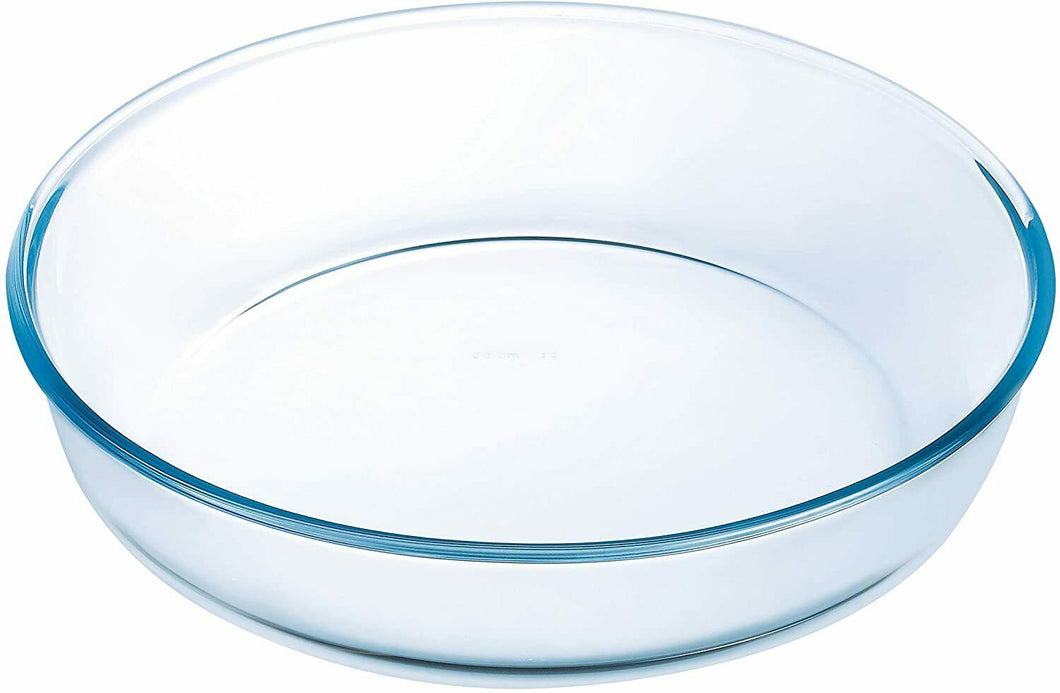 Molde Tarta, Hondo, redondo, cristal, transparente, 26 cm