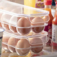 Cargar imagen en el visor de la galería, Huevera frigorifico nevera plastico organizador despensa 14 huevos 37x11x7,5 cm
