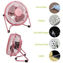Cargar imagen en el visor de la galería, Mini ventilador Metal silencioso ligero de ordenador USB enfriador ø19 cm
