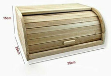 Cargar imagen en el visor de la galería, Bandeja de pan de bambú | Caja de pan enrollable | Contenedor de madera para coc
