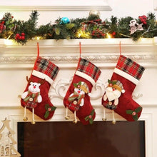 Cargar imagen en el visor de la galería, Bota Calcetin Navidad decorado animales con campana 3 Modelos para Escoger
