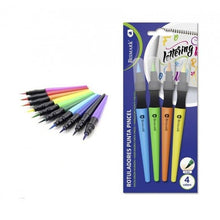 Cargar imagen en el visor de la galería, Rotuladores Básicos Lettering punta pincel color pastel y fluorescente punta 4mm
