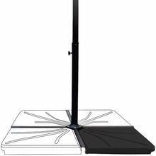 Cargar imagen en el visor de la galería, Base Pie Para Parasol Excéntrico de Piezas Gris de Cemento de 20 kg 47x47x4.5 cm
