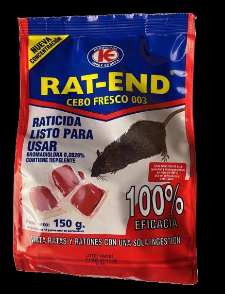 Cebo Fresco RAT-END Raticida para Ratas y Ratones