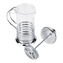 Cargar imagen en el visor de la galería, Tetera vidrio Inoxidable café y té filtro francés 600 y 900 ml acero inox
