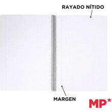 Cargar imagen en el visor de la galería, Cuaderno libreta A4 Cervantes espiral forrado tapa extradura 80 hojas 90 g
