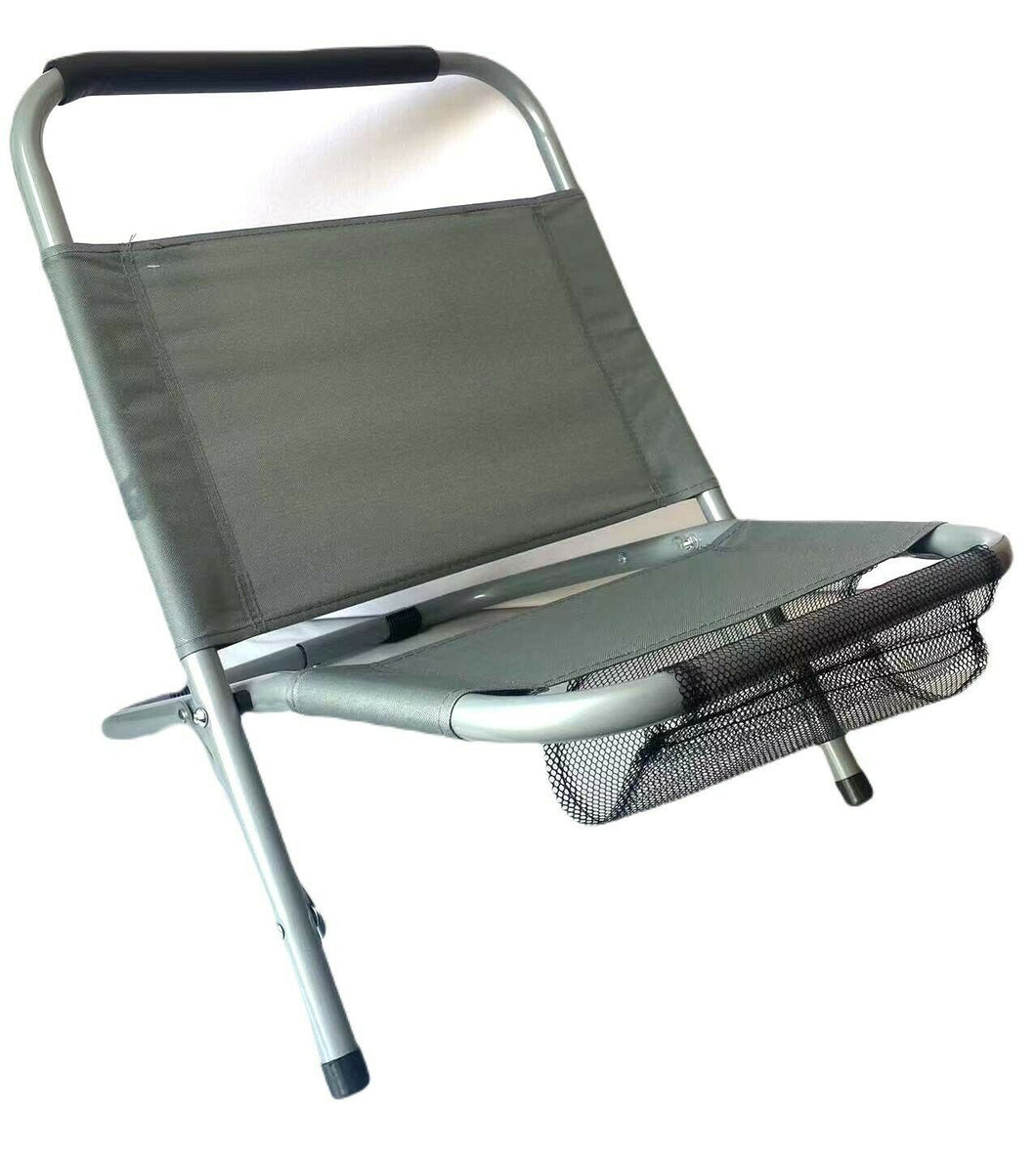 Silla de Playa Plegable Estructura de Acero Tela Oxiford 62x47xH47 cm