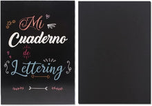 Cargar imagen en el visor de la galería, Cuaderno de Lettering A4 y A532/50 Hojas Negras Bismark 180 grs

