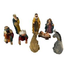 Cargar imagen en el visor de la galería, Nacimiento Resina 8 Piezas Resina Aprox 11 cm Figuras Belen Decoracion Navidad
