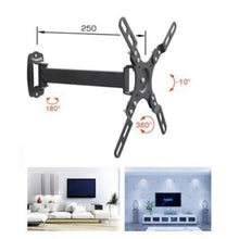 Cargar imagen en el visor de la galería, Soporte de pared para televisor TV LCD LED monitor 14" A 43" Giratorio inclina
