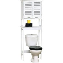 Cargar imagen en el visor de la galería, Mueble Sanitario para baño WC - 2 puertas +1 estante, Estante para inodoro Miami
