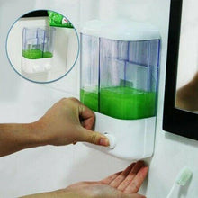 Cargar imagen en el visor de la galería, Dispensador Jabón Doble de manos Para Baño 2 En 1 Liquido Shampoo autoadhesivo
