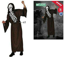 Cargar imagen en el visor de la galería, Disfraz Esqueleto Talla M-L Hombre Adulto Para Halloween Carnaval Teatro

