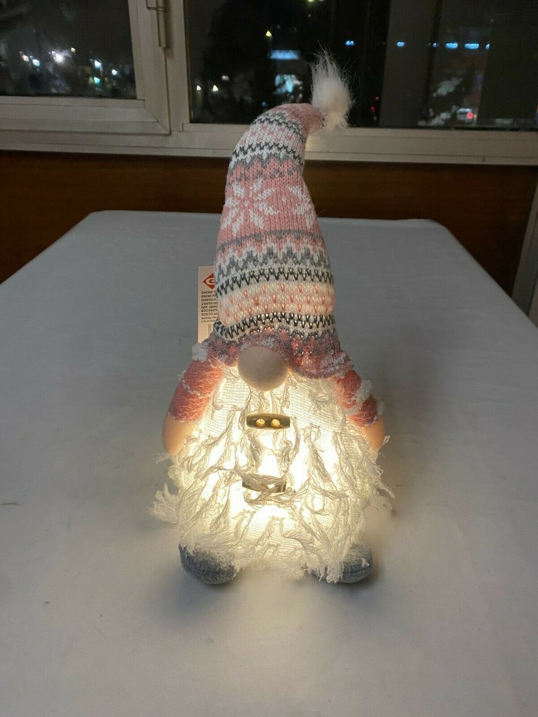 Muñeco de Gnomo de Navidad con luz LED de felpa sin rostro figura enana de elfo