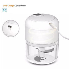 Cargar imagen en el visor de la galería, Mini Picadora Trituradora recargable USB, 250ml Inalambrico y Portál cortador
