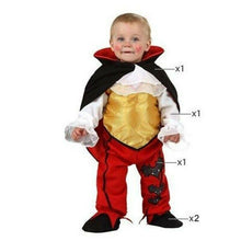 Cargar imagen en el visor de la galería, Disfraz Vampiro, Color Rojo, 6 a 12 Meses Bebé Infantil Para Halloween Carnaval
