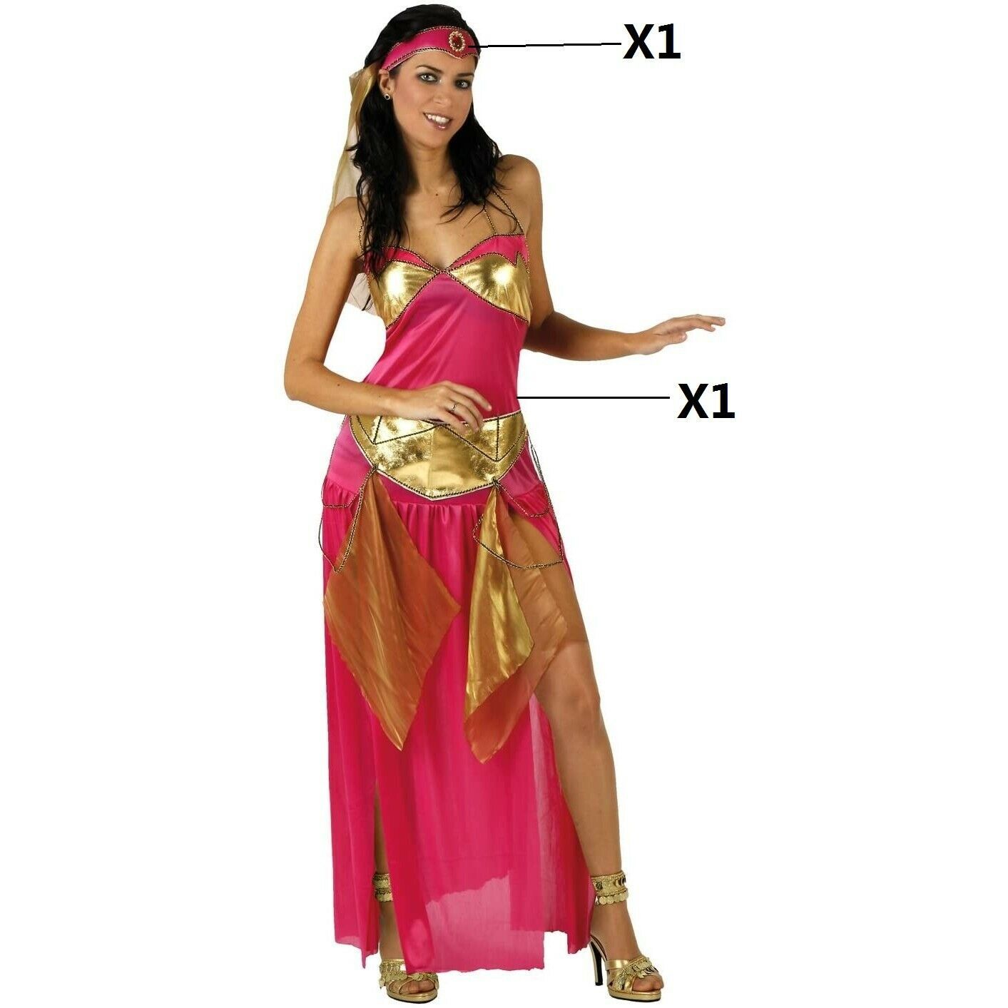 Disfraz Bailarina Árabe Adulto Mujer Carnaval Fiesta – Maxia Market