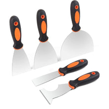 Cargar imagen en el visor de la galería, Cuchillo de masilla de yeso acero herramienta pintura espatula flexible
